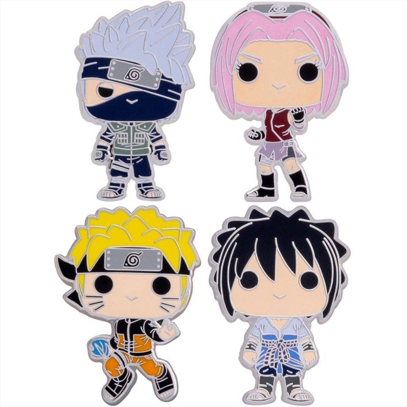 Naruto - Team 7 Enamel Pin 4-Pack/Product Detail/Buttons & Pins
