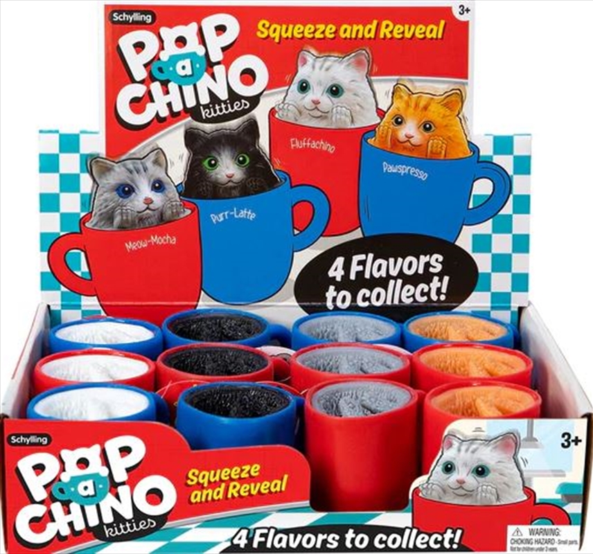 Pop-A-Chino Kitties  (SENT AT RANDOM)/Product Detail/Stress & Squishy
