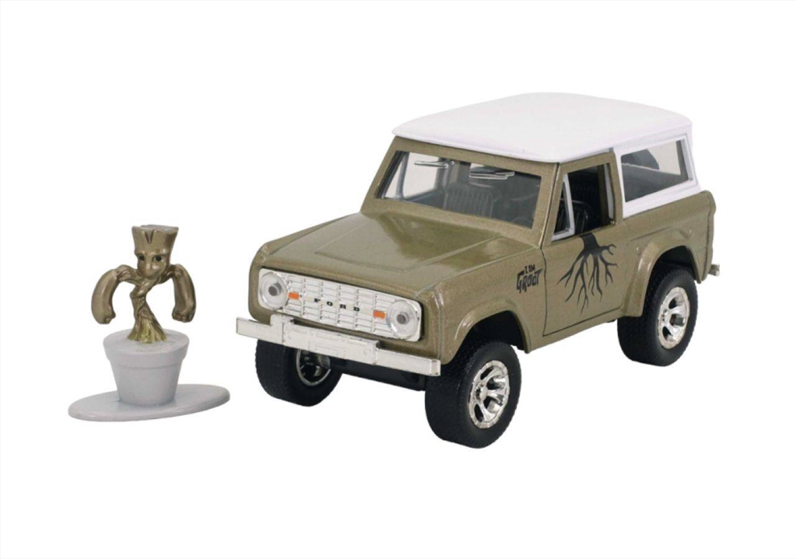 Marvel Comics - 1973 Ford Bronco Hard Top 1:32 Scale Hollywood Ride with Groot Set/Product Detail/Figurines