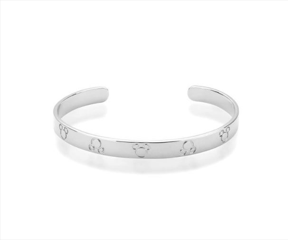 Precious Metal Mickey Mouse Bangle Cuff Bracelet Adult - Silver/Product Detail/Jewellery
