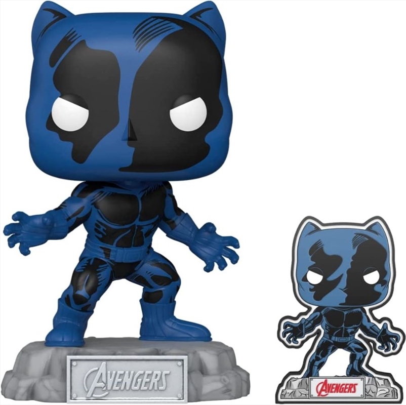 Marvel Comics - Black Panther Avengers 60th US Exclusive Pop! Vinyl with Pin [RS]/Product Detail/Convention Exclusives