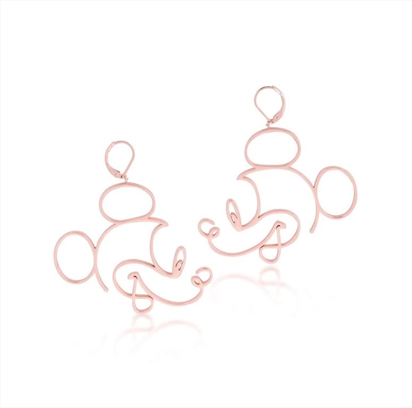 Mickey Mouse Earrings - Rose/Product Detail/Jewellery