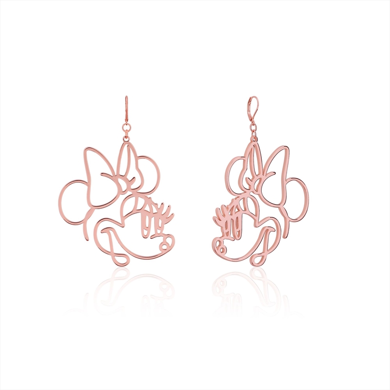 Minnie Mouse Wire Style Drop Earrings - Rose/Product Detail/Jewellery