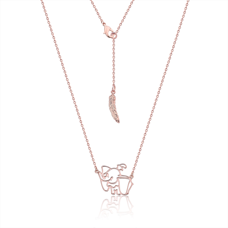Disney Dumbo Outline Necklace - Rose/Product Detail/Jewellery