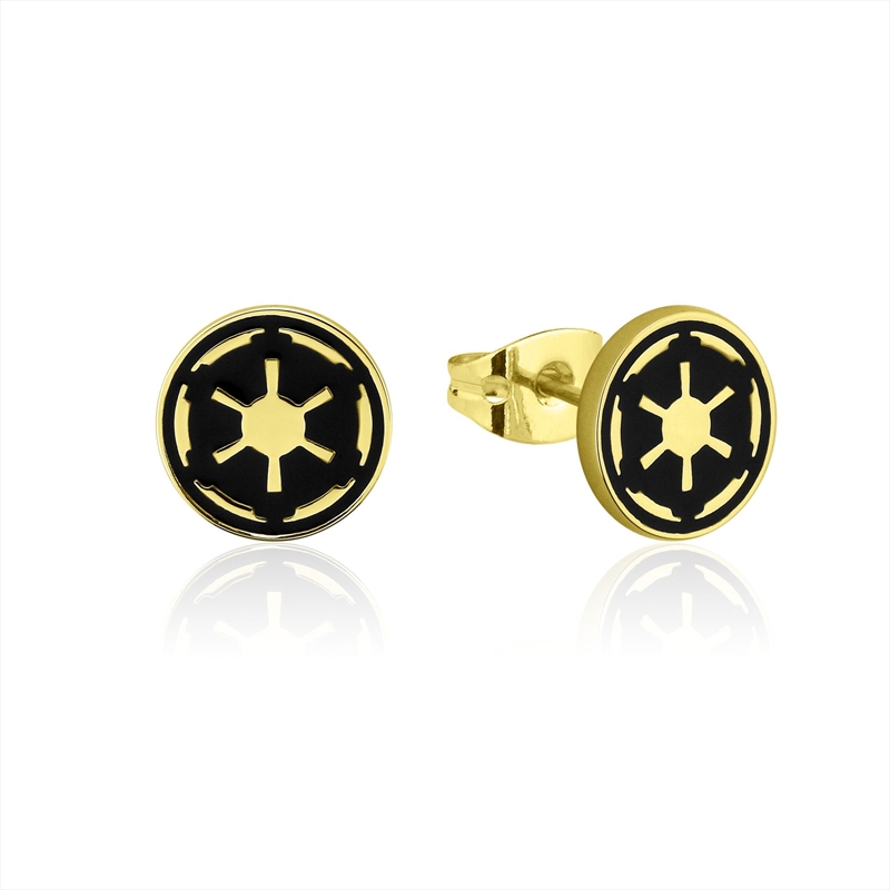 Star Wars Galactic Empire Stud Earrings - Gold/Product Detail/Jewellery