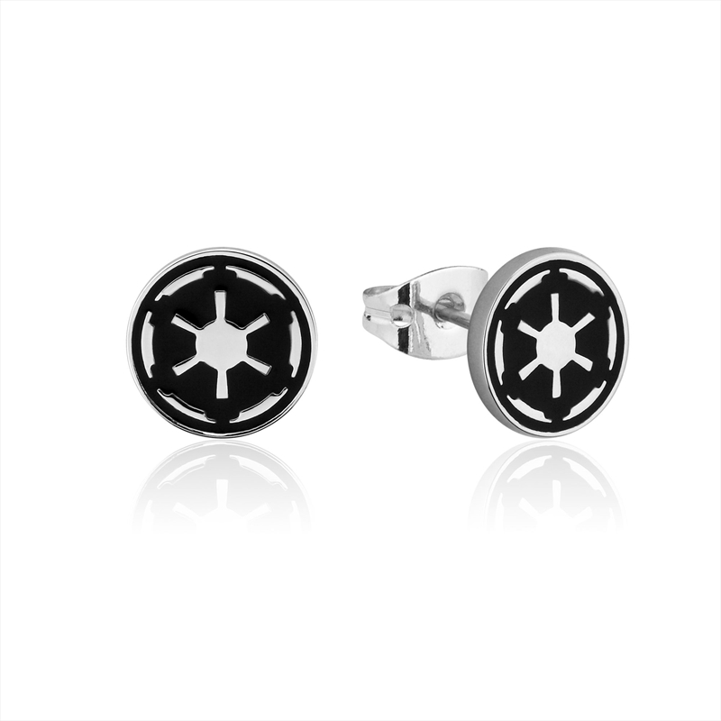Star Wars Galactic Empire Stud Earrings - Silver/Product Detail/Jewellery