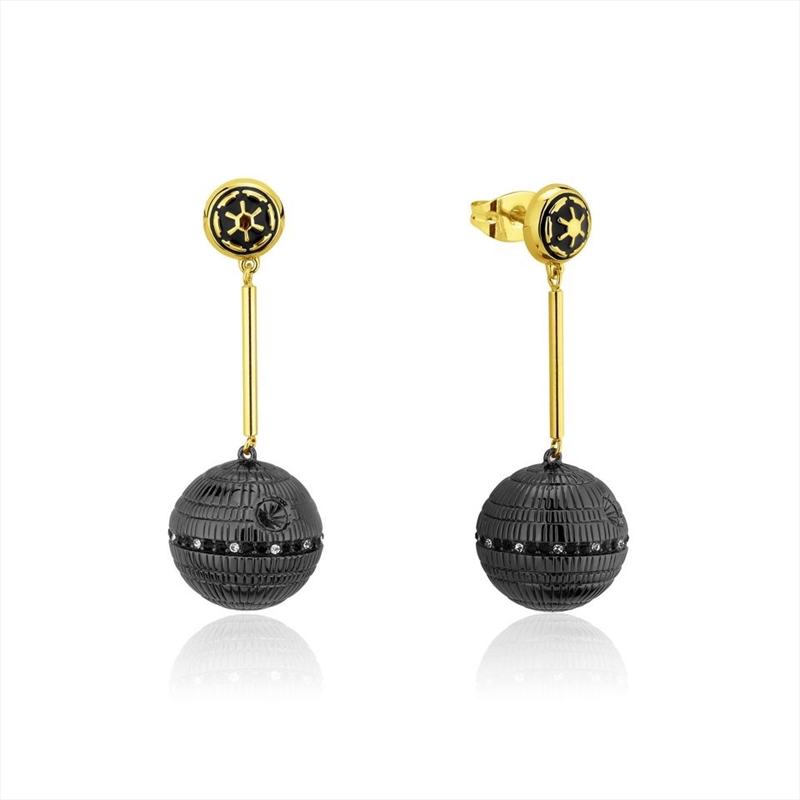 Star Wars Death Star Drop Earrings - Gold/Product Detail/Jewellery