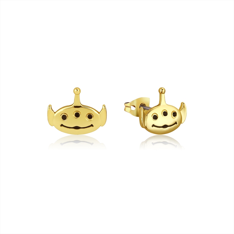 Disney Pixar Toy Story Alien Stud Earrings - Gold/Product Detail/Jewellery