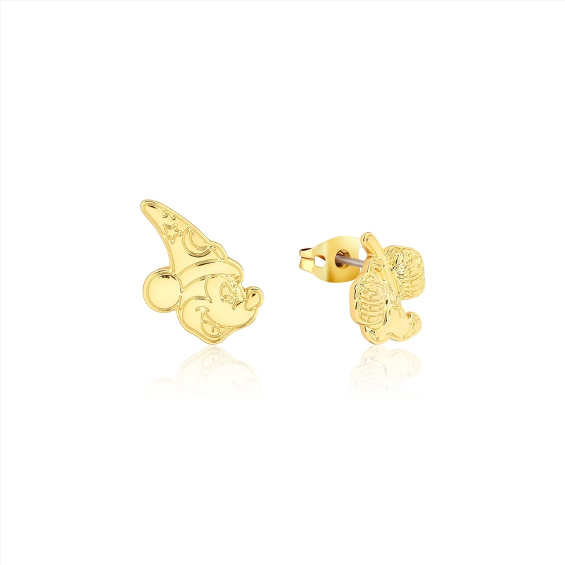 Disney Fantasia Sorcerer's Apprentice Mickey Mix-Match Stud Earrings - Gold/Product Detail/Jewellery