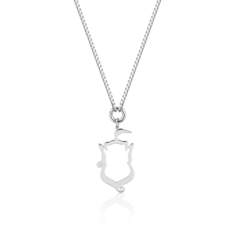 Disney Aladdin Genie Outline Necklace - Silver/Product Detail/Jewellery