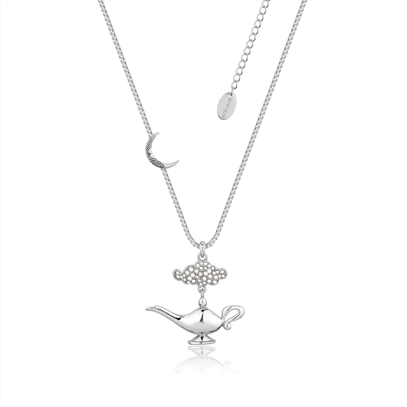 Disney Aladdin Genie Lamp in the Night Necklace - Silver/Product Detail/Jewellery