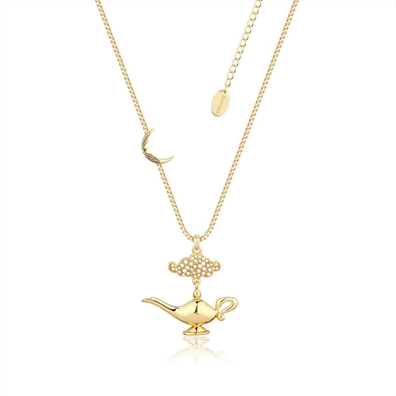 Disney Aladdin Genie Lamp in the Night Necklace - Gold/Product Detail/Jewellery