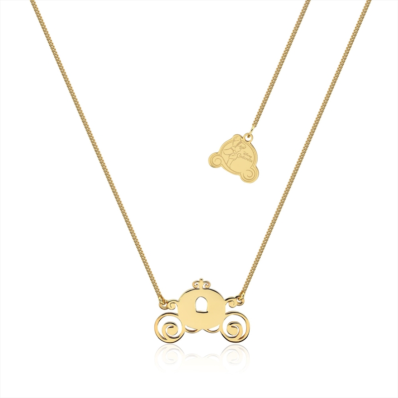 Disney Princess Cinderella Pumpkin Carriage Necklace - Gold/Product Detail/Jewellery
