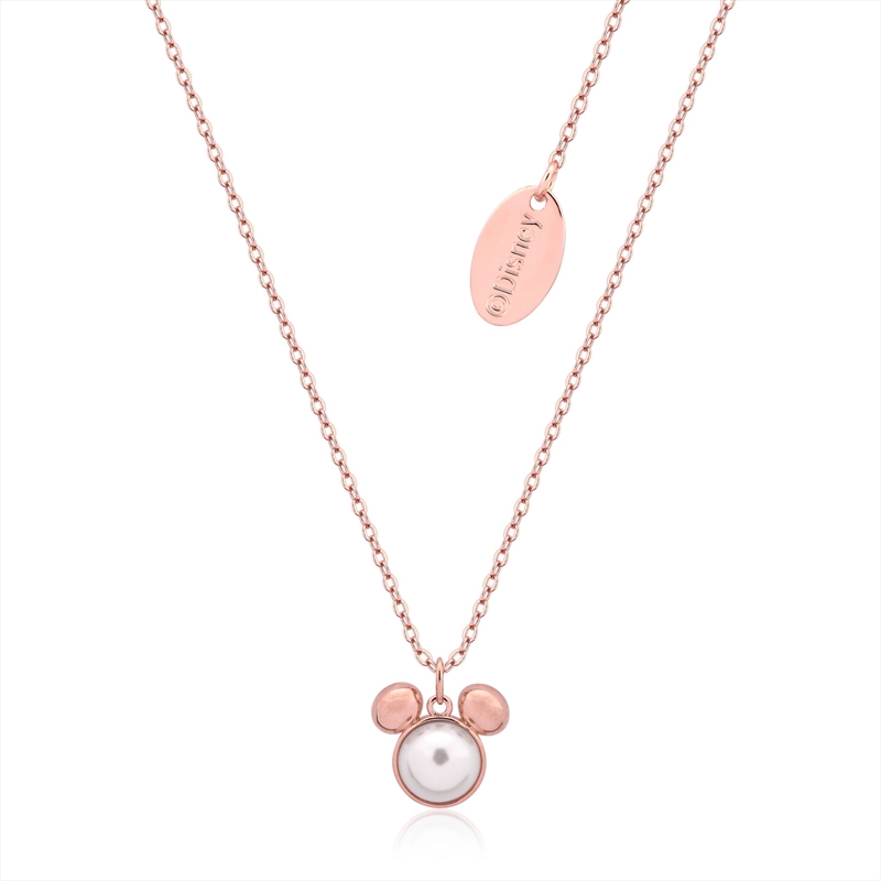 Precious Metal Mickey Mouse Pearl Necklace - Rose/Product Detail/Jewellery