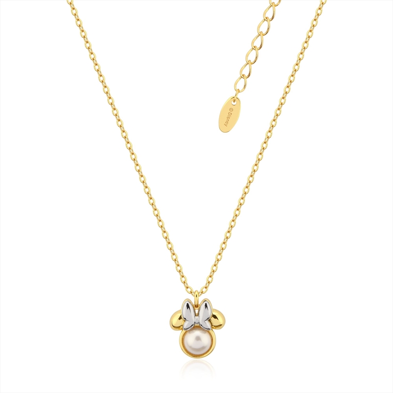 Precious Metal Minnie Mouse Pearl Necklace - Gold/Product Detail/Jewellery