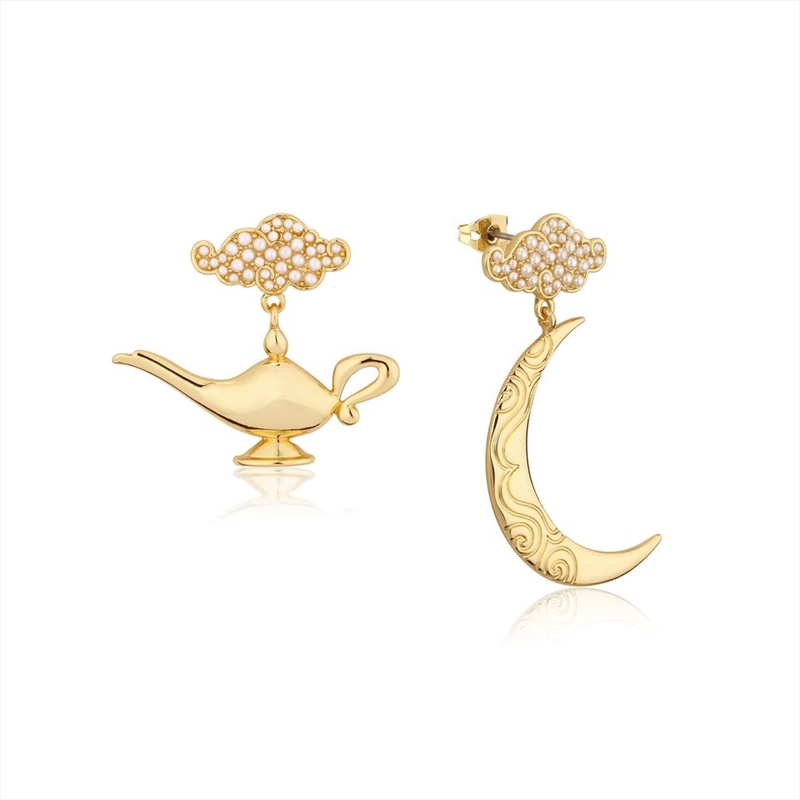 Disney Aladdin Genie Lamp in the Night Earrings - Gold/Product Detail/Jewellery
