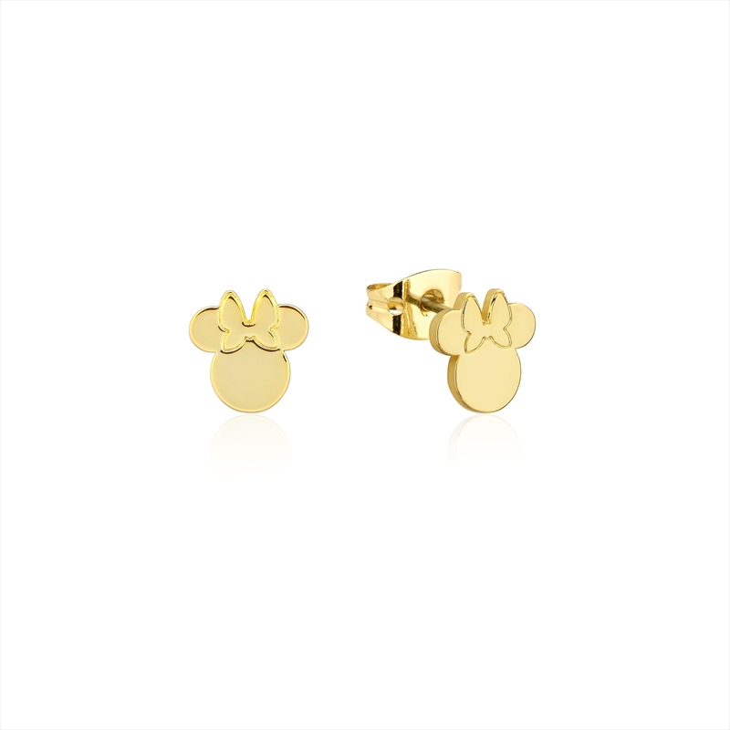 Minnie Mouse Stud Earrings - Gold/Product Detail/Jewellery