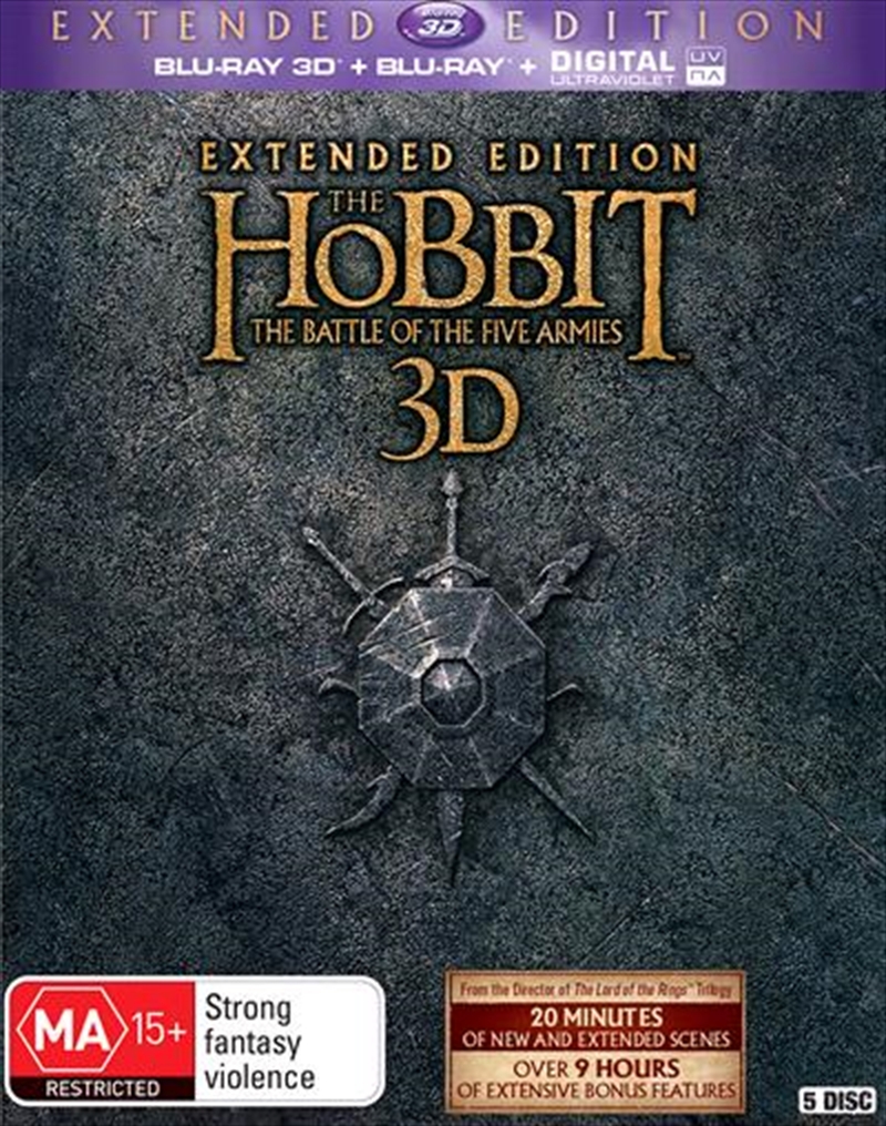 Hobbit - The Battle Of The Five Armies - Extended Edition  3D Blu-ray + UV, The/Product Detail/Fantasy