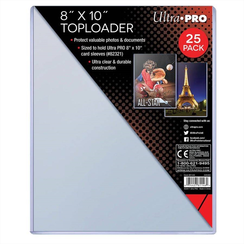 Ultra Pro - Top Loader Specialty 8 x 10 (PK25)/Product Detail/Card Games