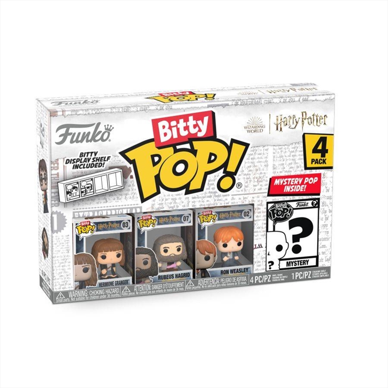Harry Potter - Hermione, Hagrid & Ron Bitty Pop! 4-Pack/Product Detail/Movies