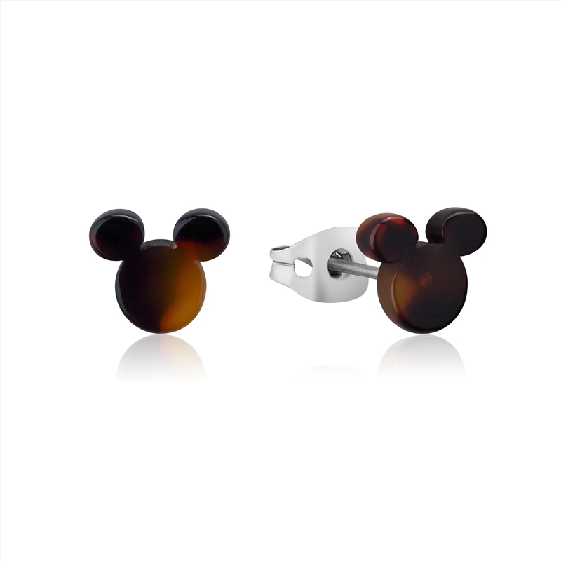 Disney ECC Mickey Mouse Tortoise Shell Stud Earrings/Product Detail/Jewellery