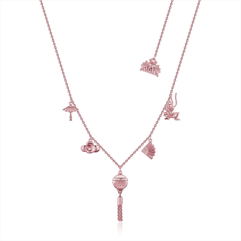 Disney Mulan Choker Charm Necklace - Rose/Product Detail/Jewellery