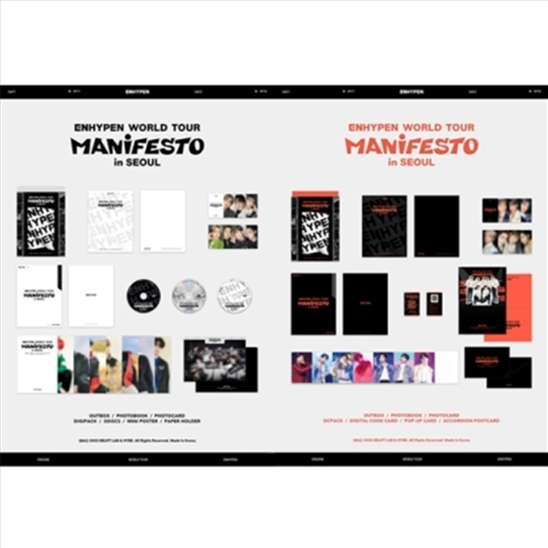 Enhypen World Tour Manifesto In Seoul (DVD & DIGITAL)/Product Detail/World