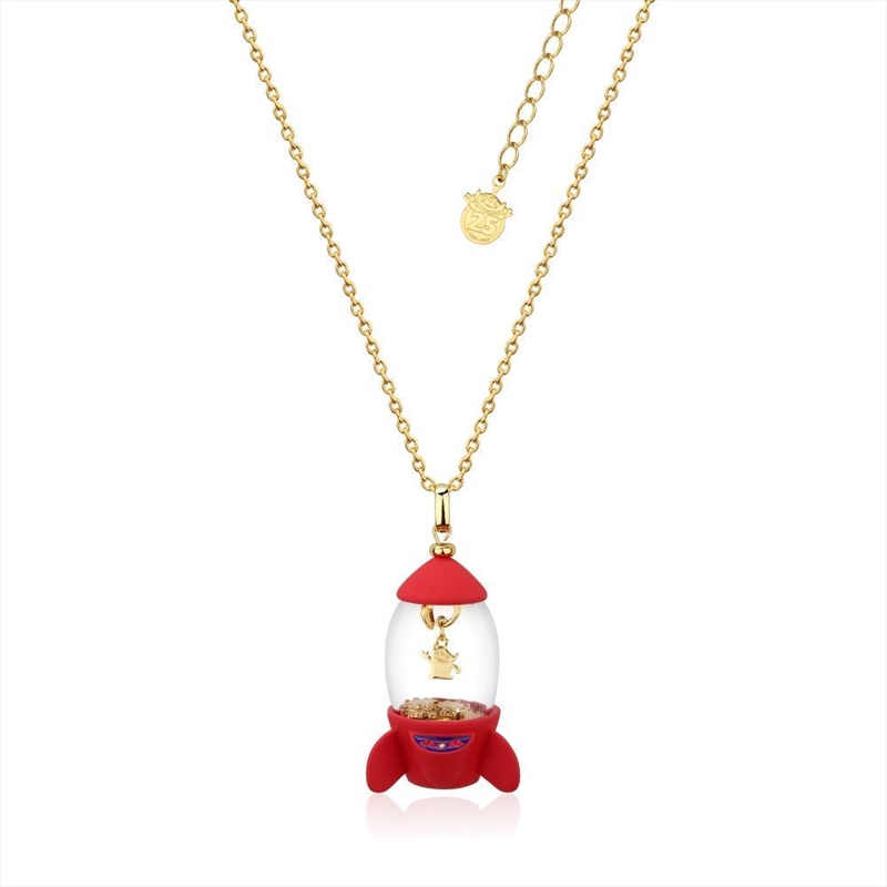 Disney Pixar Toy Story Pizza Planet Rocket Necklace - Gold/Product Detail/Jewellery