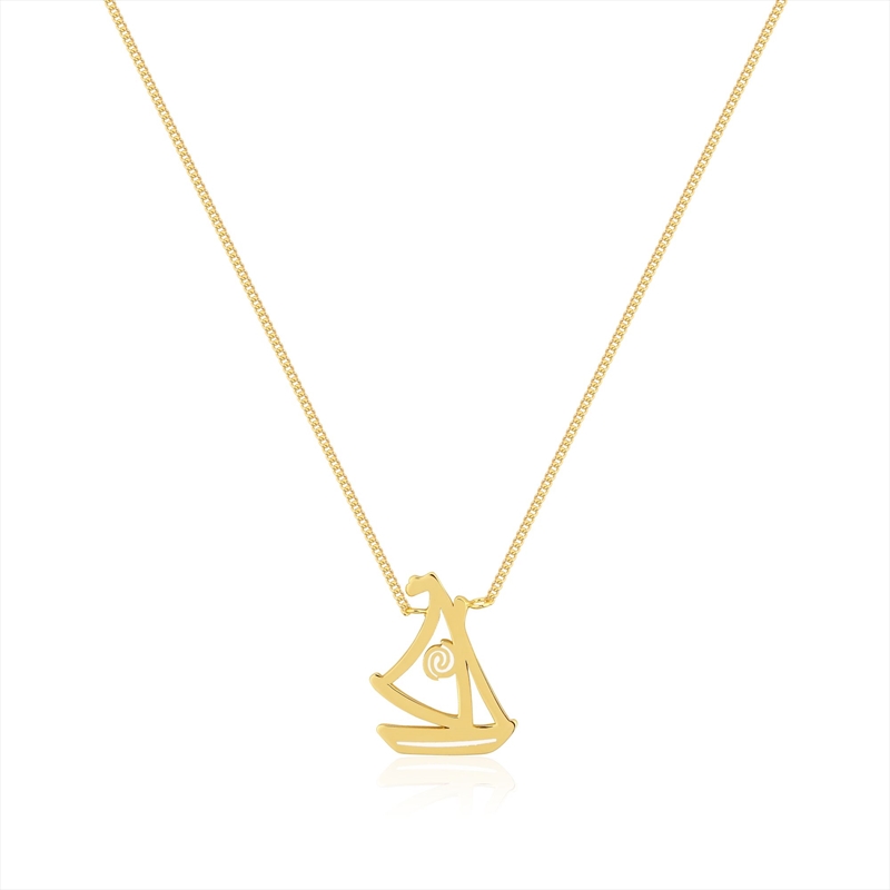 Disney Princess Moana Wayfarer Necklace - Gold/Product Detail/Jewellery