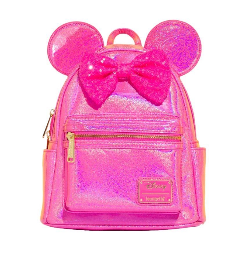 Loungefly Disney - Minnie Mouse Pink Glitter US Exclusive Mini Backpack [RS]/Product Detail/Bags