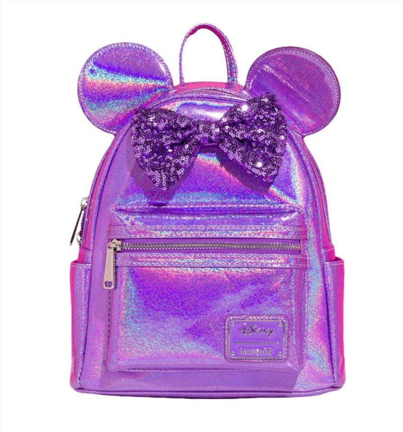 Loungefly Disney - Minnie Mouse Purple Glitter US Exclusive Mini Backpack [RS]/Product Detail/Bags