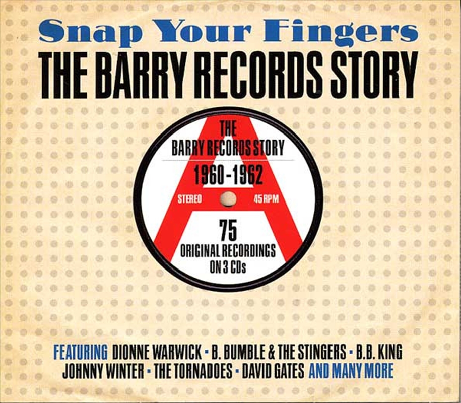 Snap Your Fingers: Barry Records Story 1960-62/Product Detail/Rock