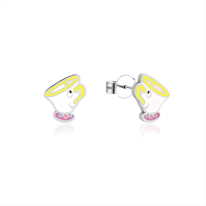 Beauty And The Beast Chip Enamel Stud Earrings - Silver/Product Detail/Jewellery