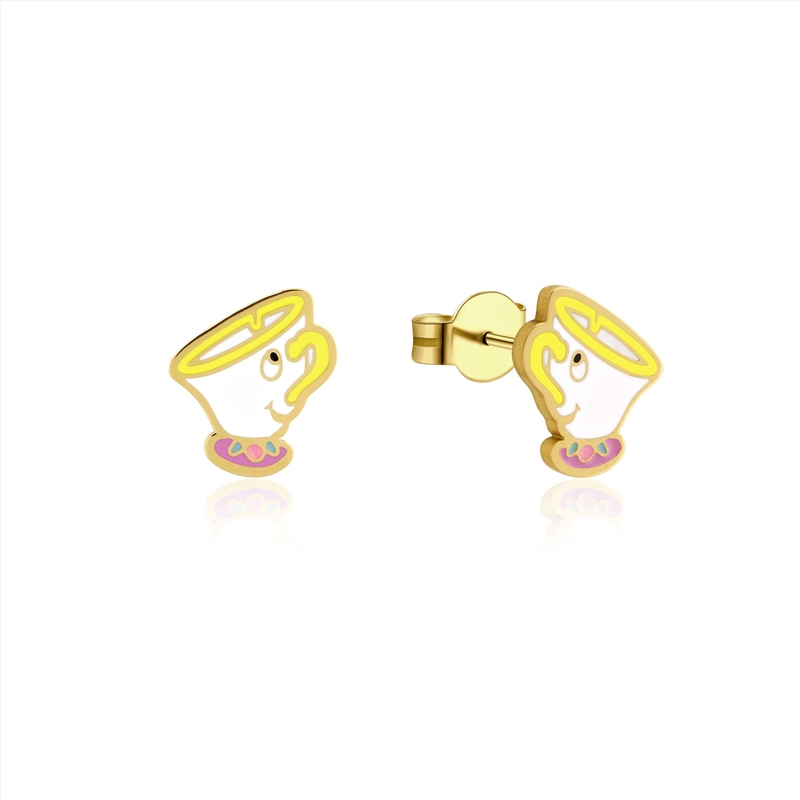 Beauty And The Beast Chip Enamel Stud Earrings - Gold/Product Detail/Jewellery