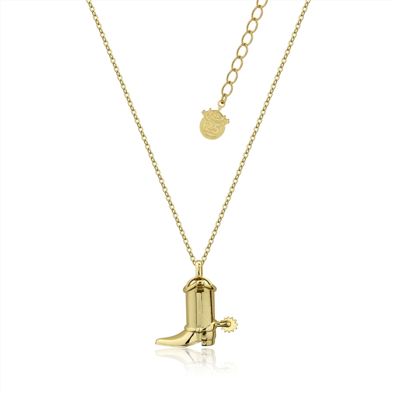 Disney Pixar Toy Story Woody Boot Necklace - Gold/Product Detail/Jewellery
