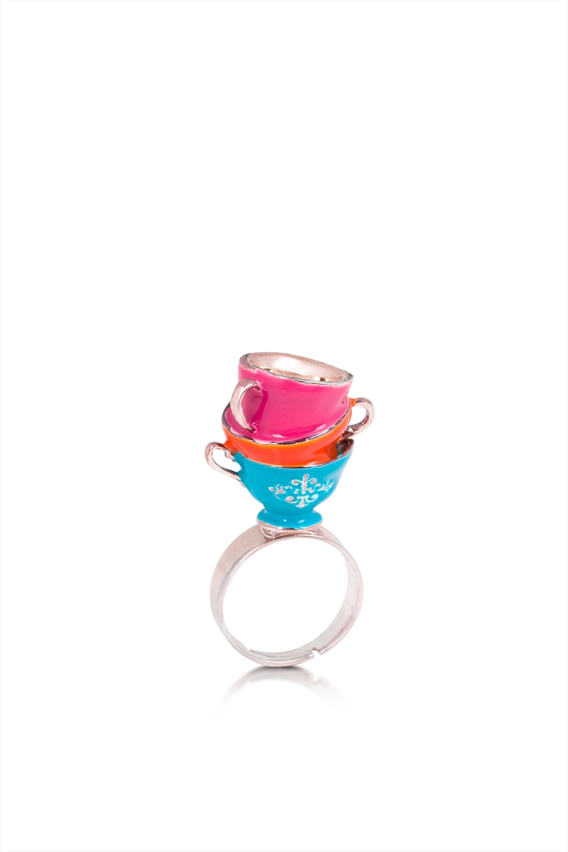 Alice In Wonderland Tea Cup Ring - Size 6/Product Detail/Jewellery