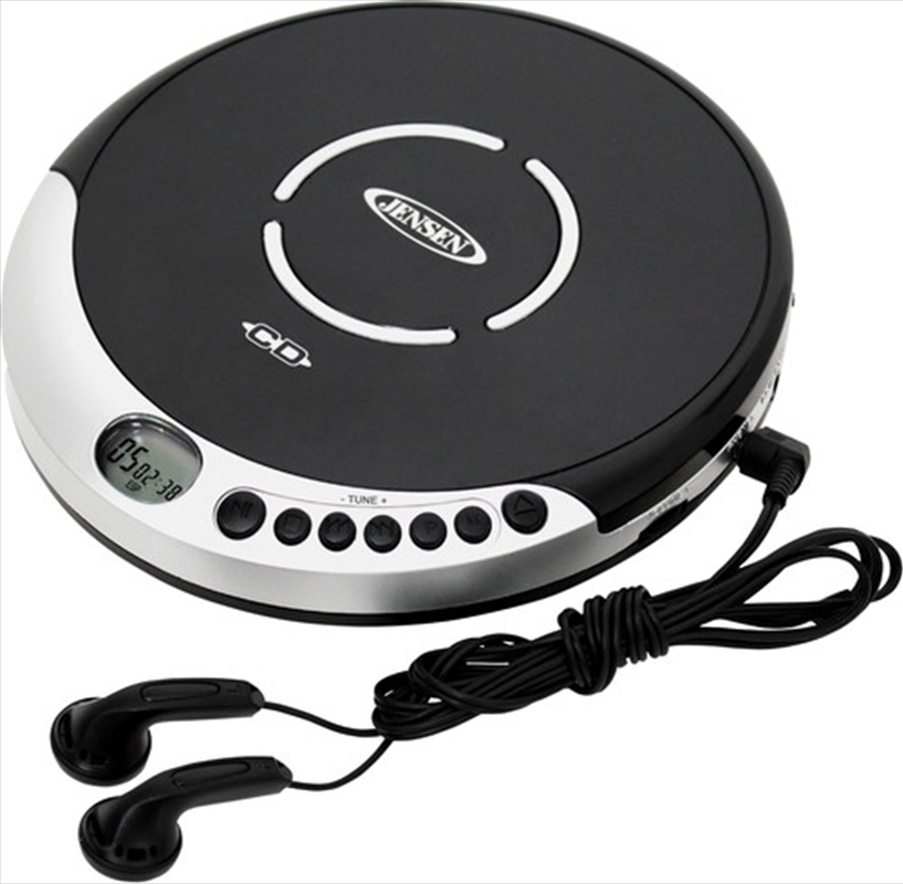 Jensen CD-60R Personal CD Player - 60 Second Anti-Skip - FM Radio (Silver/ Black)/Product Detail/Media Players