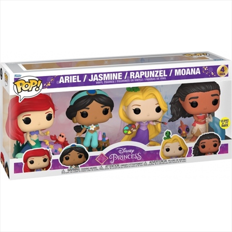 Disney Princess - Ultimate Princess Glow US Exclusive Pop! 4-Pack [RS]/Product Detail/Standard Pop Vinyl