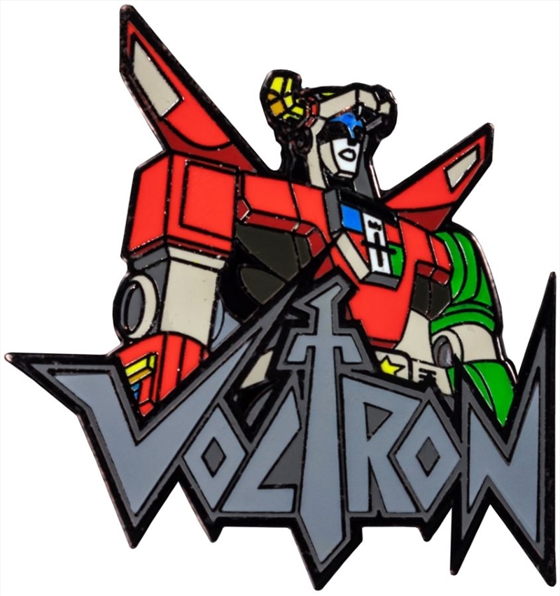 Voltron - Voltron Bust with Logo Enamel Pin/Product Detail/Buttons & Pins