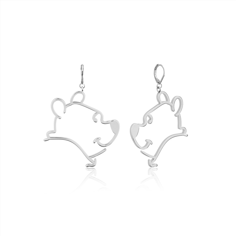 Disney Winnie the Pooh Outline Drop Earrings/Product Detail/Jewellery