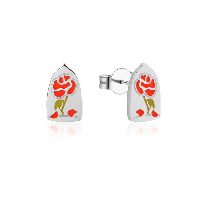 Enchanted Rose Enamel Stud Earrings/Product Detail/Jewellery