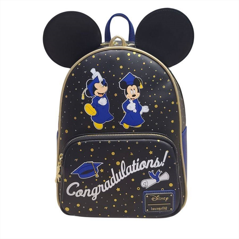 Loungefly Disney - Mickey & Minnie Graduation US Exclusive Mini Backpack [RS]/Product Detail/Bags