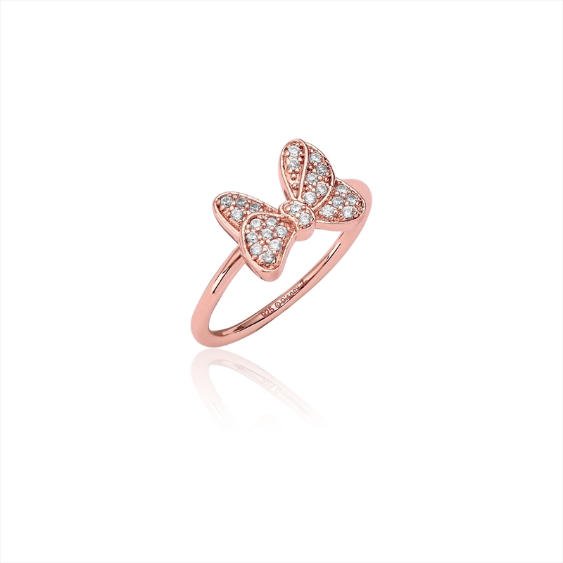 Minnie Mouse Crystal Bow Ring - Size 6/Product Detail/Jewellery