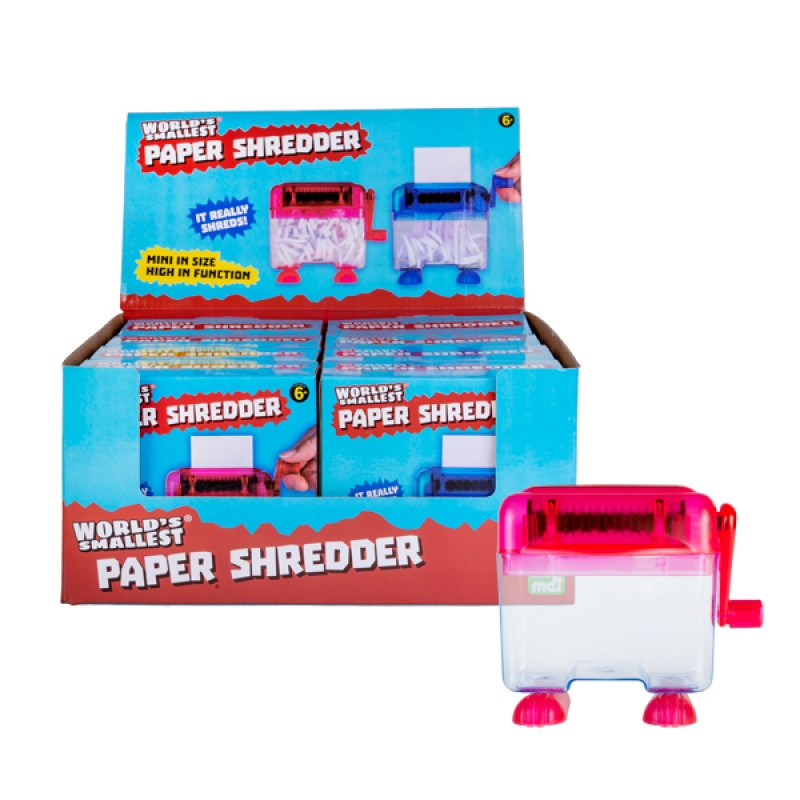 Worlds Smallest Paper Shredder (COLOUR SENT AT RANDOM)/Product Detail/Toys