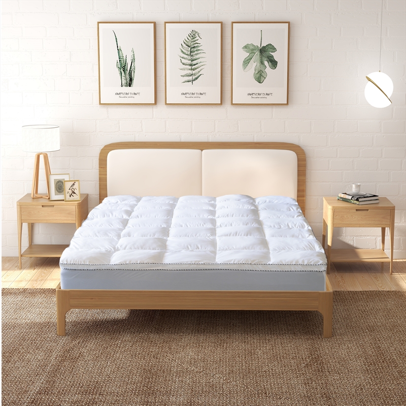 Royal Comfort 1000GSM Luxury Bamboo Fabric Gusset Mattress Pad Topper Cover - King/Product Detail/Manchester