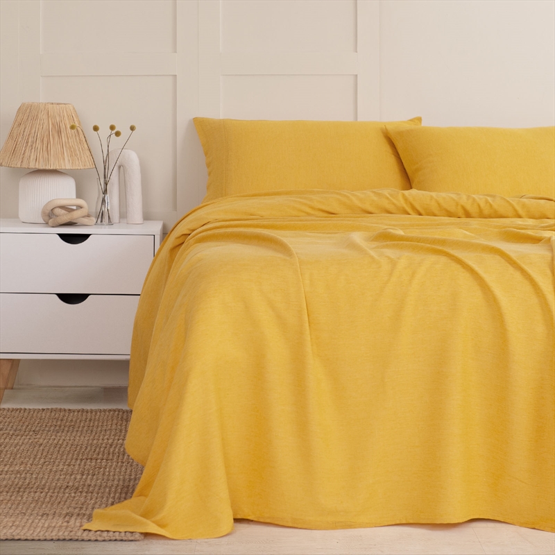 Buy King Royal Comfort Flax Linen Blend Sheet Set Bedding Luxury