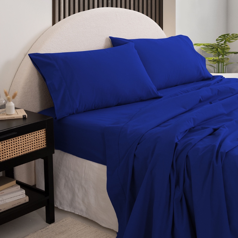 Buy Double Royal Comfort Vintage Wash 100 Cotton Sheet Set Fitted Flat Sheet Pillowcases Online