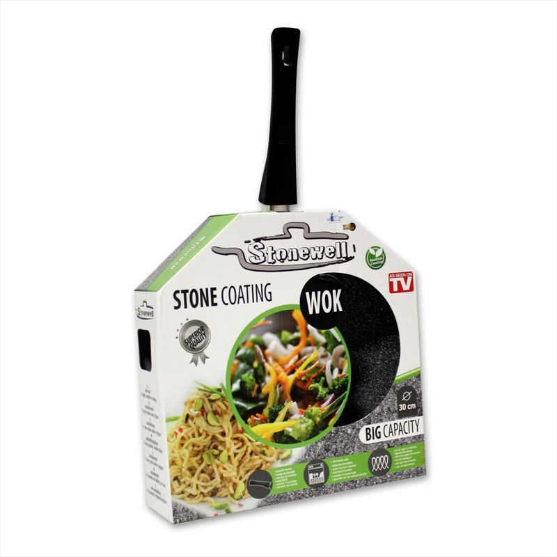 Stonewell 30cm Wok Kitchen Non Stick Cookware Stone/Product Detail/Kitchenware
