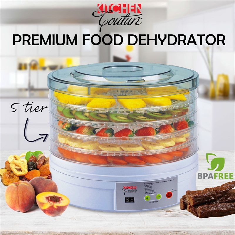 Buy 5 Tray Food Dehydrator Fruit Preserver Maker Commercial Dehydrators