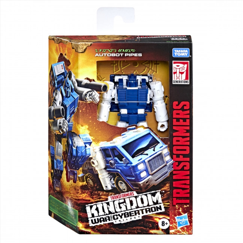 Transformers War for Cybertron Kingdom: Deluxe Class - Autobot Pipes/Product Detail/Figurines